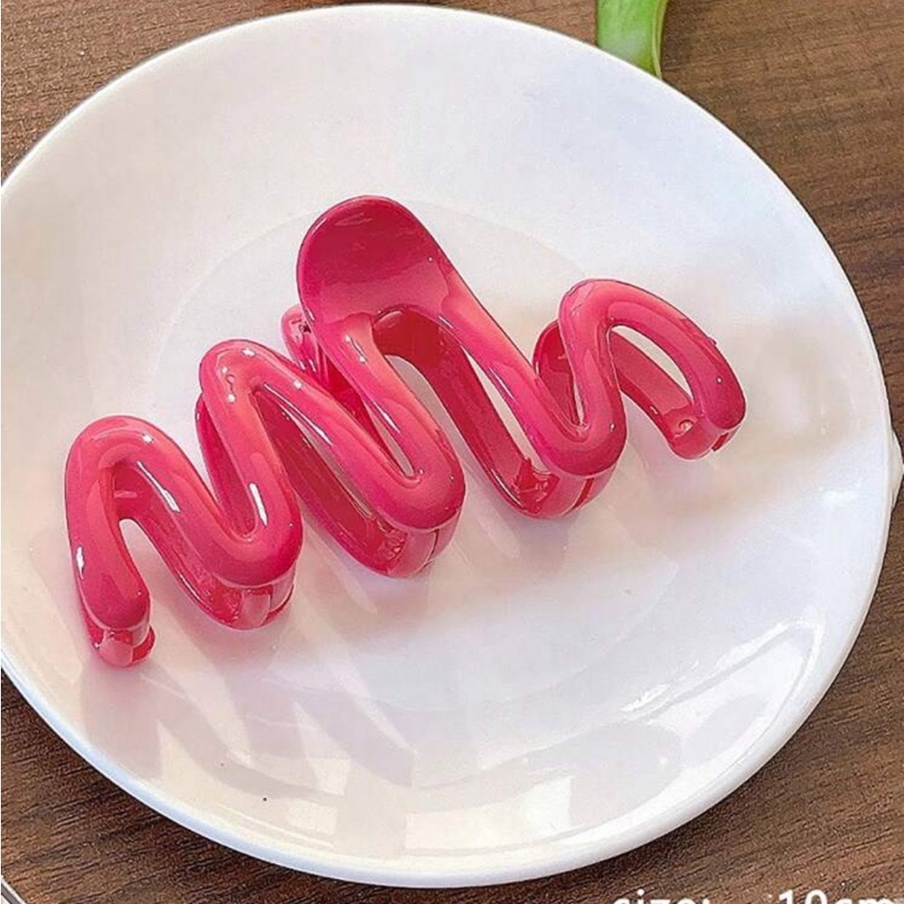 Set of 4 wavy hair clips - Picture 5 of 7